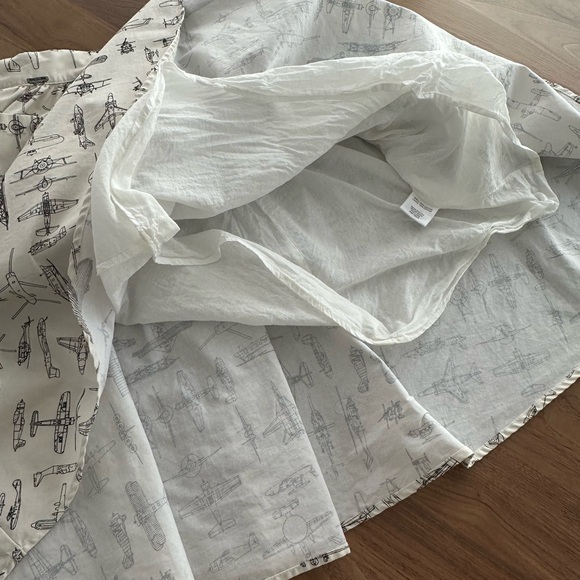 ModCloth Skirt Women's Airplane Novelty Print Aviator Artsy - Picture 3 of 10